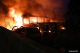 Pożar! Autobus na bazie PKS w Stalowej Woli spłonął doszczętnie [ZDJĘCIA]