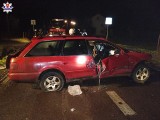 Samochód osobowy uderzył w drzewo na drodze krajowej nr 63 w miejscowości Ulan Duży (powiat radzyński). Kierujący był pod wpływem alkoholu