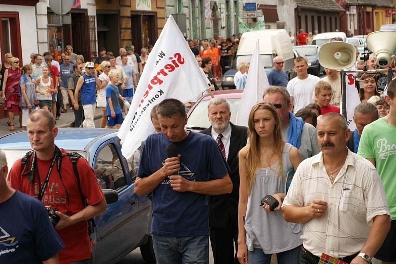 Protest w Strzelnie