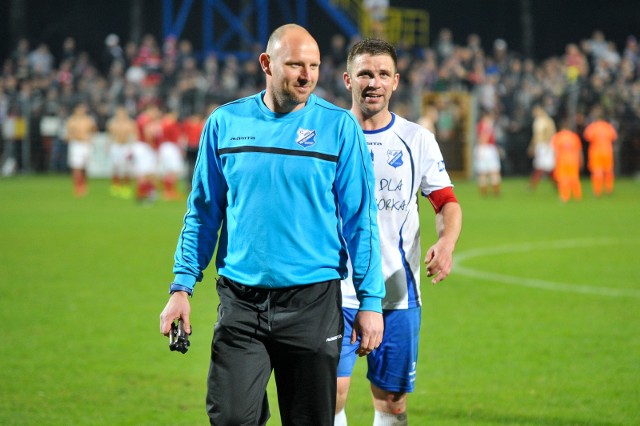 Łukasz Ganowicz (z prawej) i Marcin Feć poprowadzą zespół MKS-u w Legionowie.