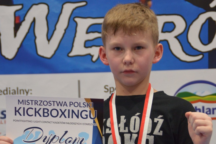 Sukces zawodnika ŁKS Łódź Boks w Mistrzostwach Polski Kadetów w Kickboxingu