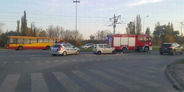 Dzisiaj rano doszło również do wypadku na ul. Dąbrowskiego przy Gojawiczyńskiej