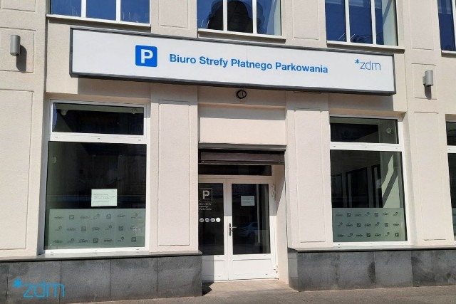 Biuro Strefy Płatnego Parkowania przy ul. Głogowskiej 18 w Poznaniu.