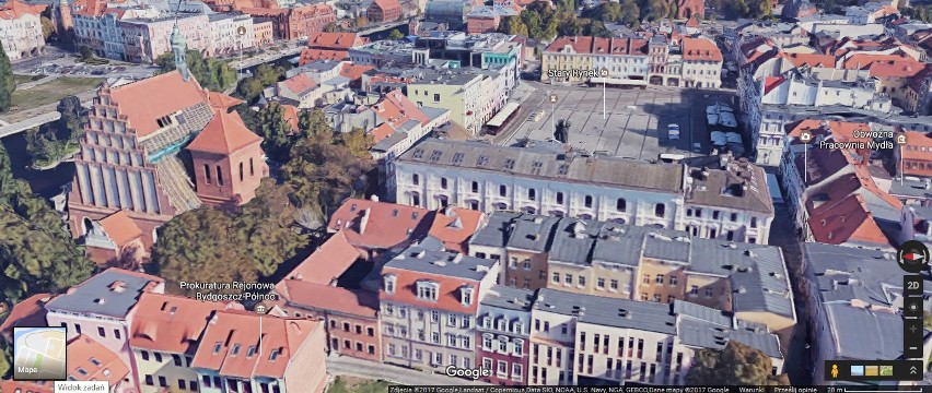 Widok na farę i Stary Rynek