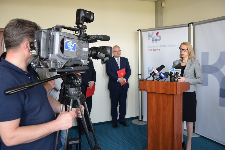 Minister finansów Teresa Czerwińska przyjechała do Lublina...