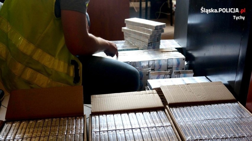 31 tys. sztuk papierosów znaleźli policjanci z Tychów w...