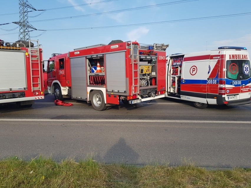 Wypadek na wschodniej obwodnicy Wrocławia - 30 maja 2018