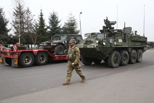 Amerykańskie wojsko jedzie przez lubuskie. Żołnierze zatrzymali się w jednostce w Skwierzynie.