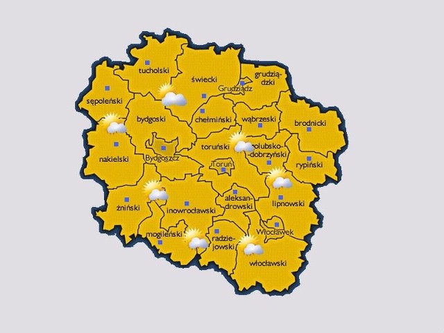 Prognoza pogody dla województwa kujawsko-pomorskiego