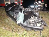 Protasy. Śmiertelny wypadek na DK 19. Młody kierowca bmw wbił się pod tira (zdjęcia)