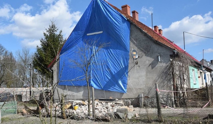 Huk... a po nim cisza - tak chwilę wybuchu pieca w budynku...