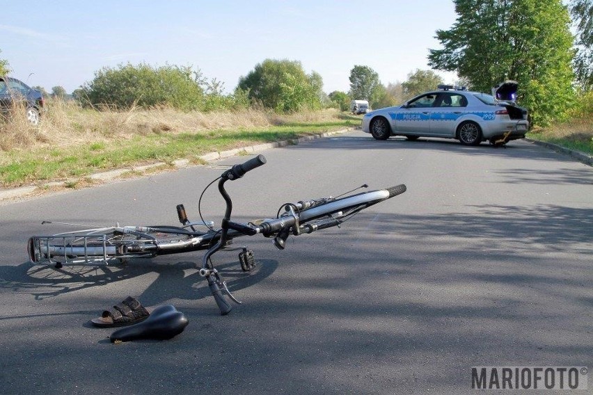 Kierowca seata potrącił rowerzystę na Malinie