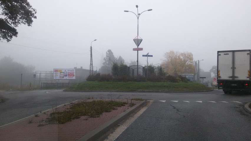 Mgła na autostradzie A4 i A1.