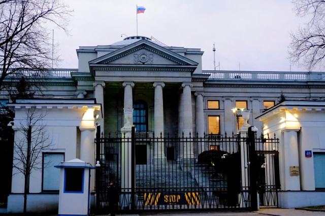 Ambasada przestała płacić czynsz od momentu nałożenia sankcji na Rosję