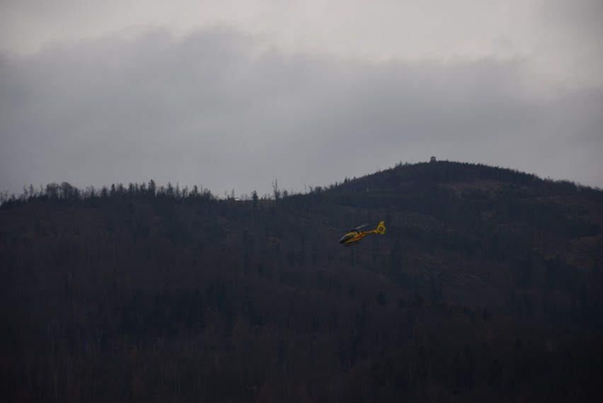 Lądowanie LPR w Górach Opawskich. Śmigłowiec wezwano do nagłego zachorowania