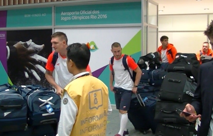 Nasza drużyna na lotnisku w Rio de Janeiro.