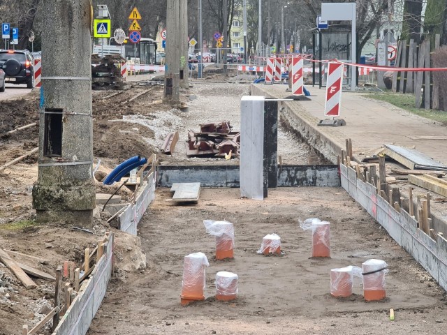 Przebudowa torowiska wzdłuż ulicy Bydgoskiej