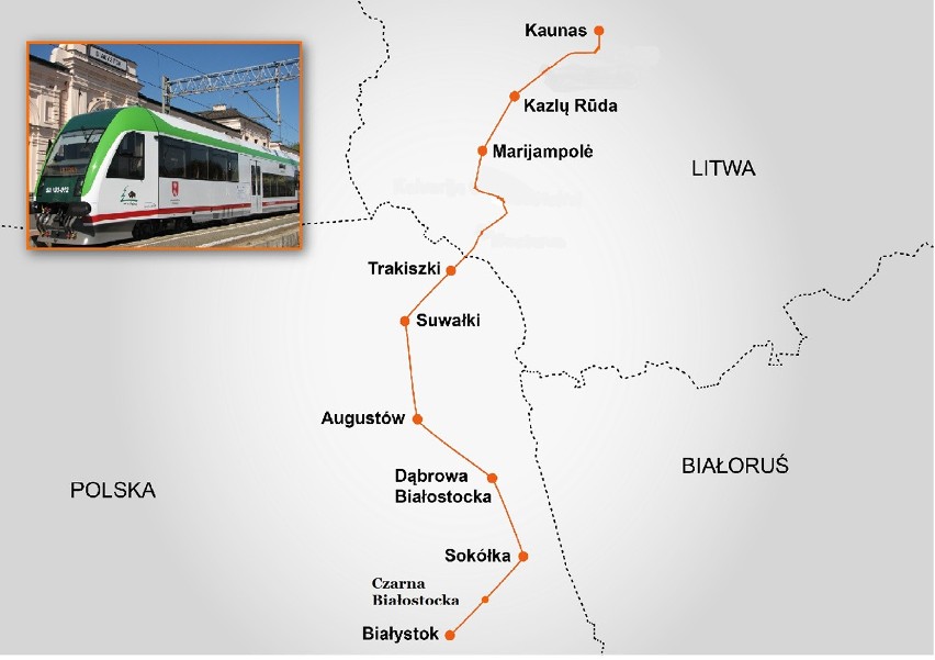 Dobra wiadomość dla podróżnych. Polregio przywraca pociąg Białystok - Kowno