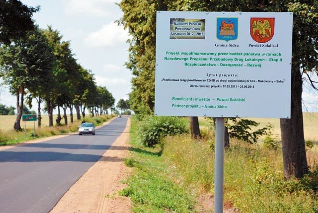 Droga Sidra-Makowlany to pierwsza oddana w tym roku podlaska schetynówka. Ale w sumie w regionie w ramach rządowego programu budowy dróg lokalnych powstanie 67 km dróg.