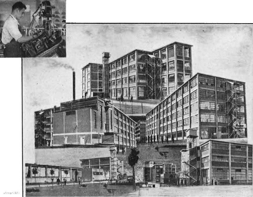Tak w latach 30. prezentowała się fabryka Baty w Otmęcie.