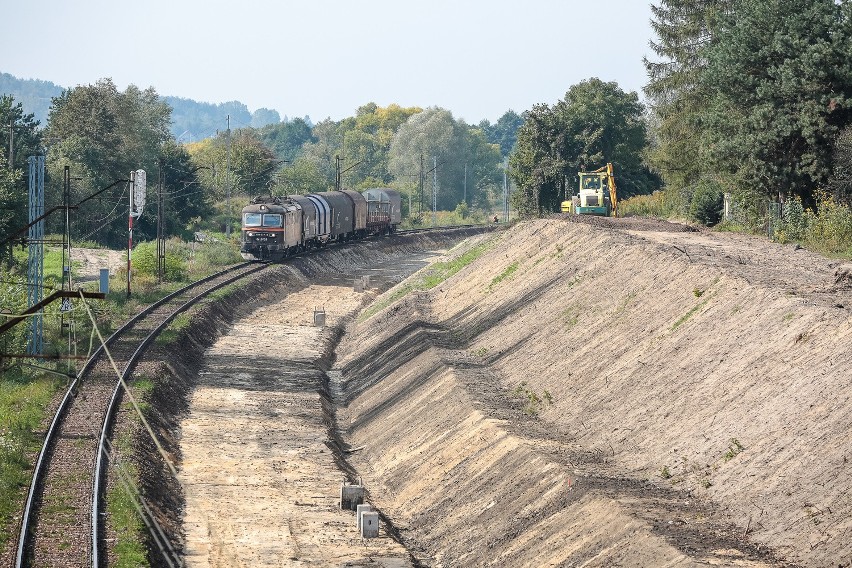 Remont trasy kolejowej Kraków - Krzeszowice