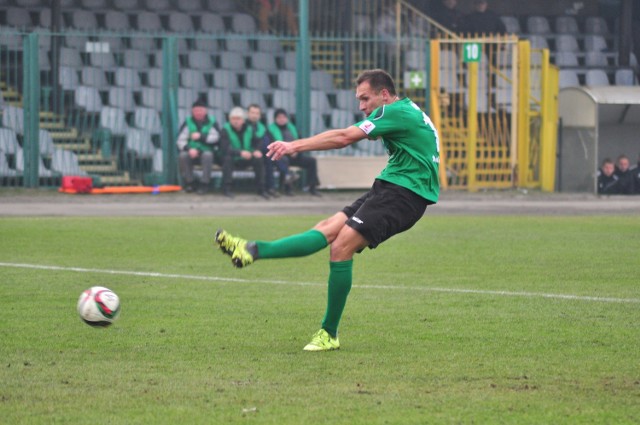 Tomasz Płonka strzelił jedynego gola dla Stalówki w czwartkowym sparingu.