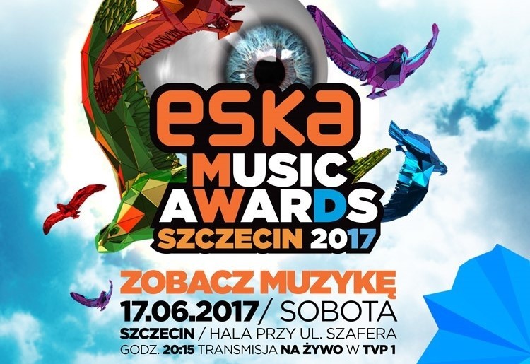 Znamy nominacje do Eska Music Awards 2017 w Szczecinie