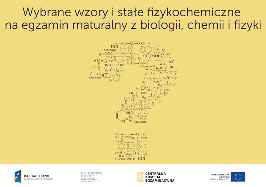 Matura 2019. Karty wzorów na biologię, chemię i fizykę. Sprawdź, z czego możesz korzystać 