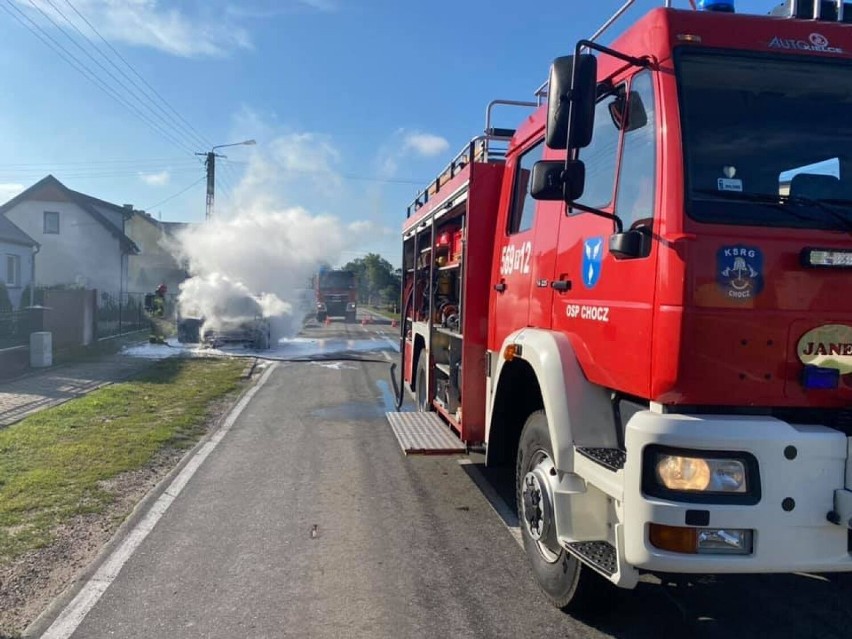 Doszło do pożaru samochodu osobowego w miejscowości Kwileń,...