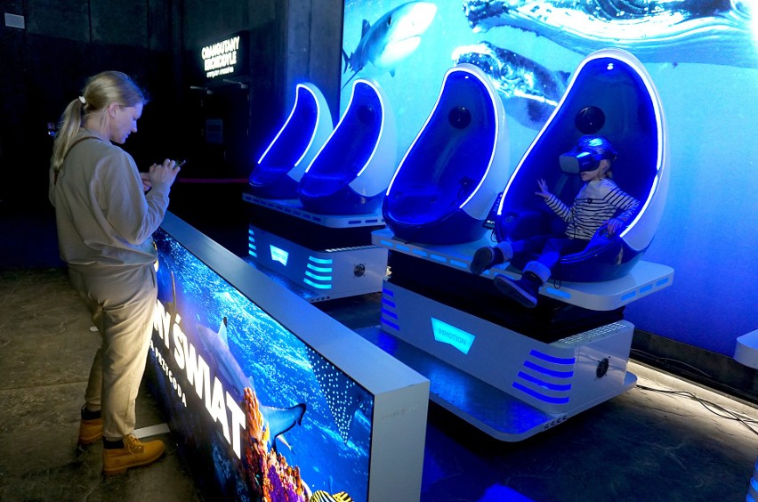 Nurkowanie z rekinami i pływanie z humbakami w łódzkim zoo! Technologia VR tylko w Orientarium w Łodzi. ZDJĘCIA
