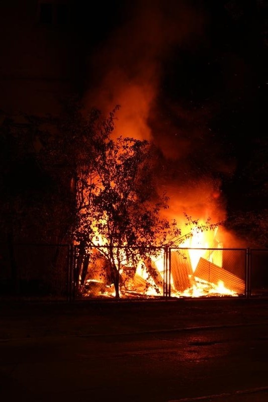 Pożar po wybuchu na Kozanowie, Wrocław, 03.09.2015 r.