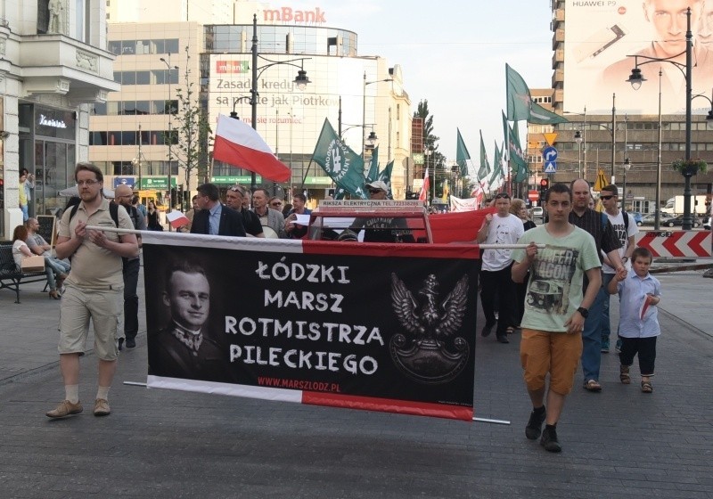 Marsz Rotmistrza Pileckiego w Łodzi w 2016 r.