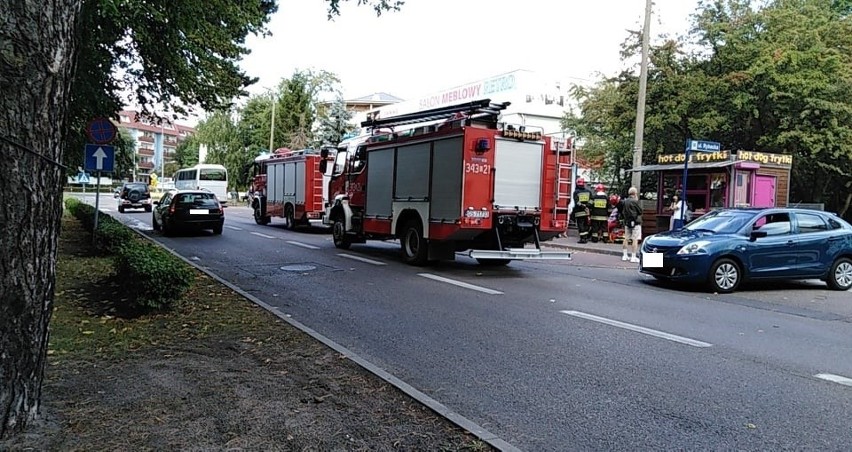 Dzisiaj przed godziną 15:00 na Placu Dąbrowskiego w Ustce...