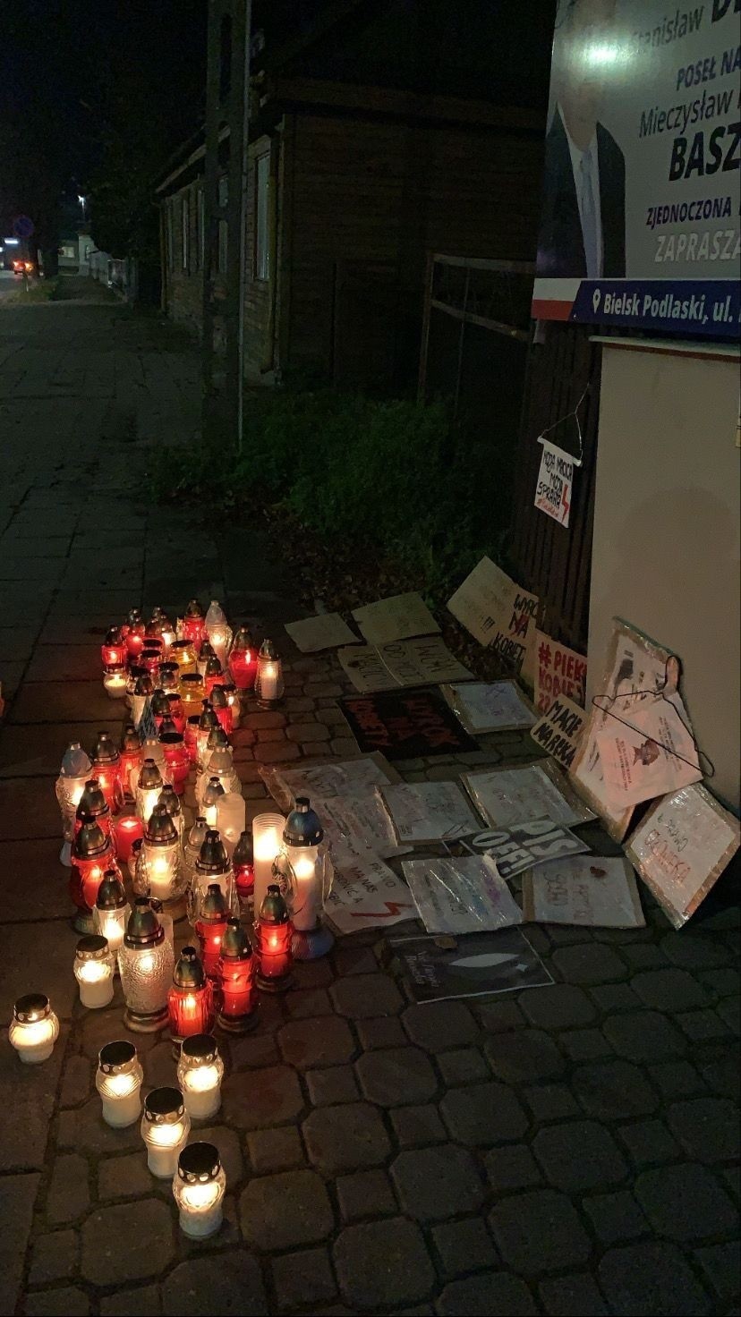 Pogrzeb praw kobiet w Bielsku Podlaskim. 24-25.10.2020
