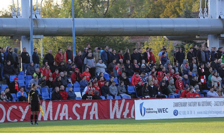 Kibice na meczu RTS Widzew Łódź - Stal Głowno