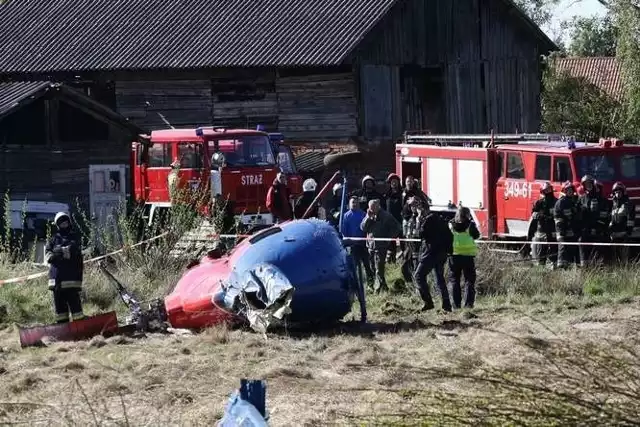 W miejscowości Czysta k. Smołdzina rozbił się helikopter.