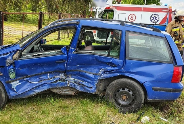 Wypadek na trasie Grodków - Wojsław.