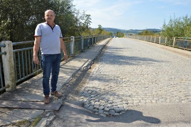 Stanisław Szczepanek, mieszkaniec Wojnarowej (m. Korzenna) już rok temu mówił o konieczności remontu mostu