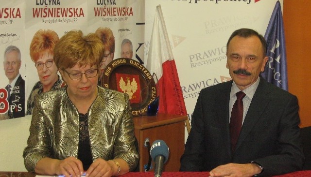 Jan Łopuszański poparł Lucynę Wiśniewską z Prawicy RP, która startuje z 8. miejsca listy PiS w Radomskiem.