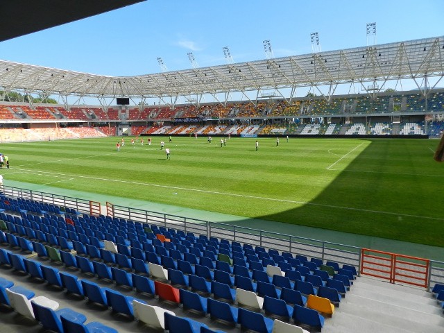 Zakończenie budowy Stadionu Miejskiego w Bielsku-Białej - wrzesień 2015