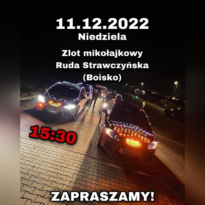 Świąteczny zlot pięknie ozdobionych pojazdów w Rudzie Strawczyńskiej. Będzie też Mikołaj i świąteczny jarmark