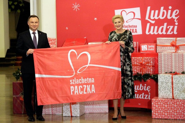 Prezydent Andrzej Duda oraz pierwsza dama Agata Kornhauser-Duda wspierają akcję
