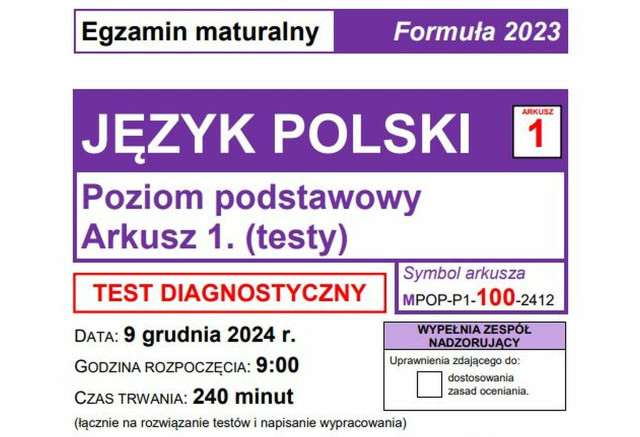 Matura próbna: język polski 2024. Arkusze CKE, pytania, odpowiedzi, harmonogram. Co było na polskim 9 grudnia?
