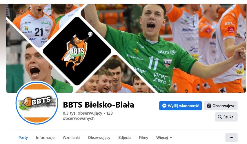 27. miejsce: BBTS Bielsko-Biała - 8.300 obserwujących na...