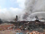 Pożar w Zgierzu. Cumulus Flammogenitus, czyli niezwykła chmura po pożarze