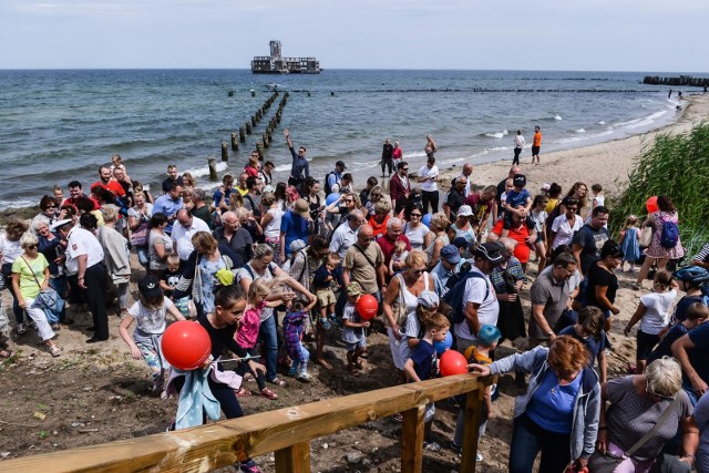 Otwarcie nowego wejścia na plażę, Gdynia Babie Doły