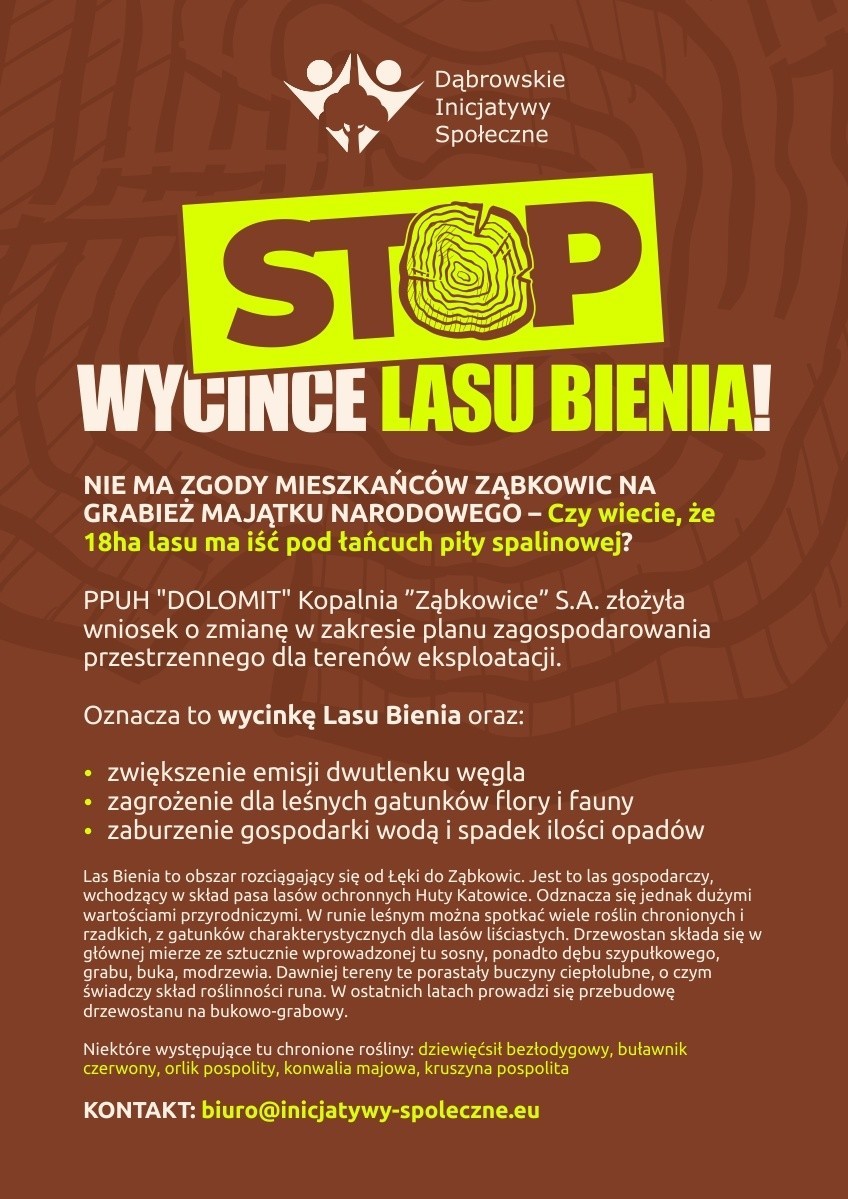 Mieszkańcy Dąbrowy Górniczej - Ząbkowic protestują przeciwko...