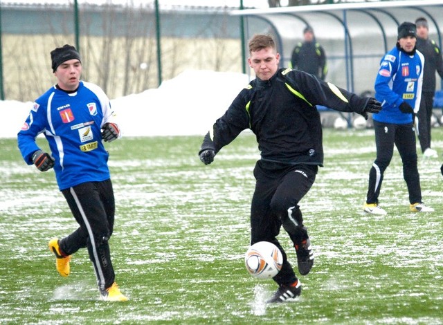 W sparingu z Rol.Ko zagrało trzech juniorów młodszych Wdy. Jednym z nich był Jacek Jaśniewski (z lewej)