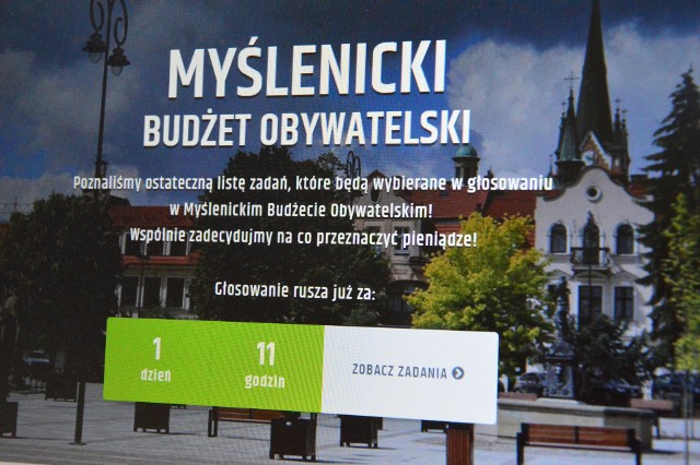 Głosować będzie można przez stronę www.bo.myslenice.pl lub tradycyjnie na kartach do głosowania
