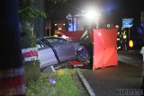 Wypadek w Ligocie Prószkowskiej pod Opolem. Citroen uderzył w drzewo. Nie żyje 32-latek z Opola